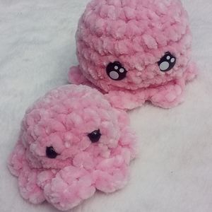 Handmade crochet plushie octopus mama & baby